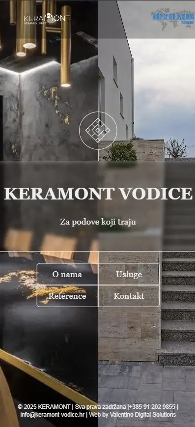 Keramont web stranica za usluge keramike